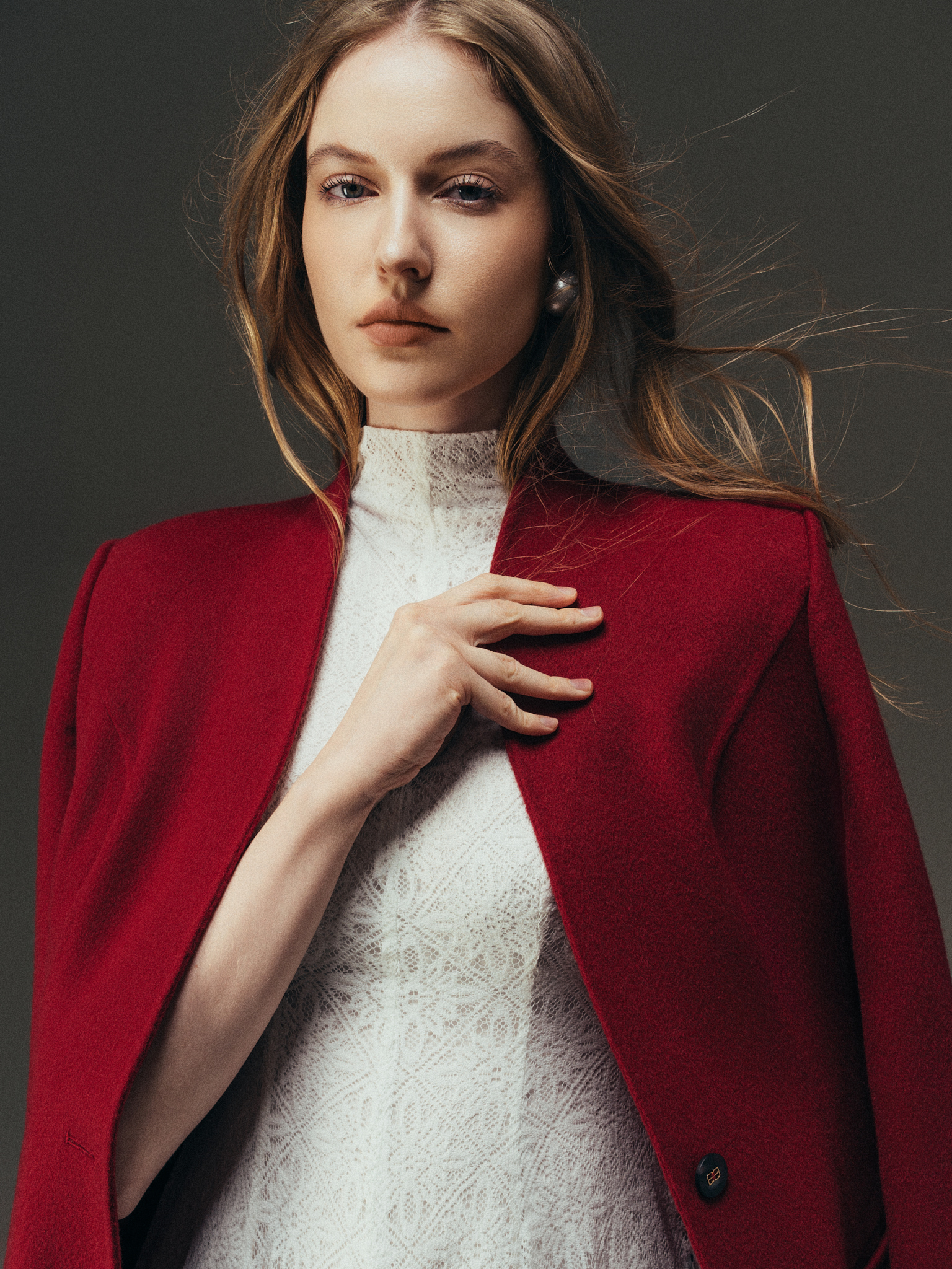 Áo dạ Handmade trendcoat cổ leo 1 cúc cài